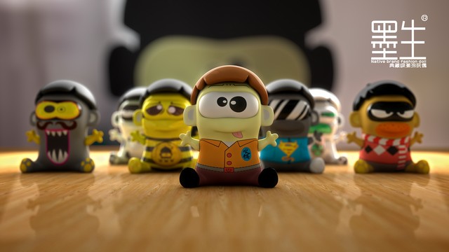 墨生潮流玩偶公仔作品封面